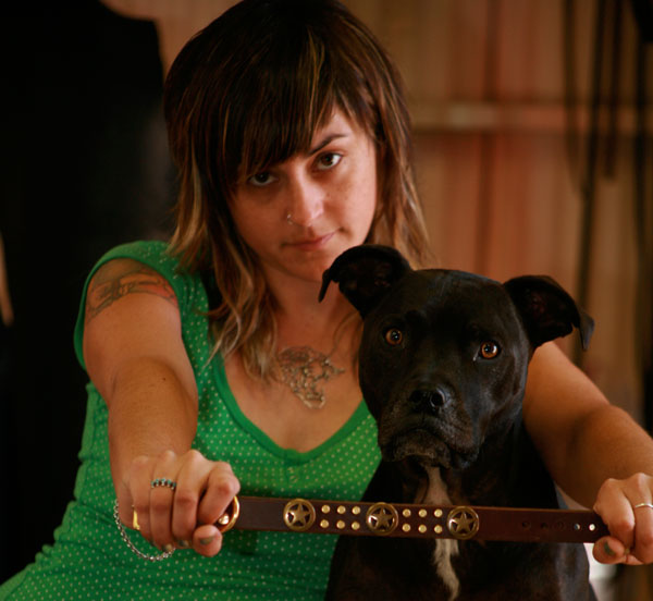 diy leather dog collar from belt