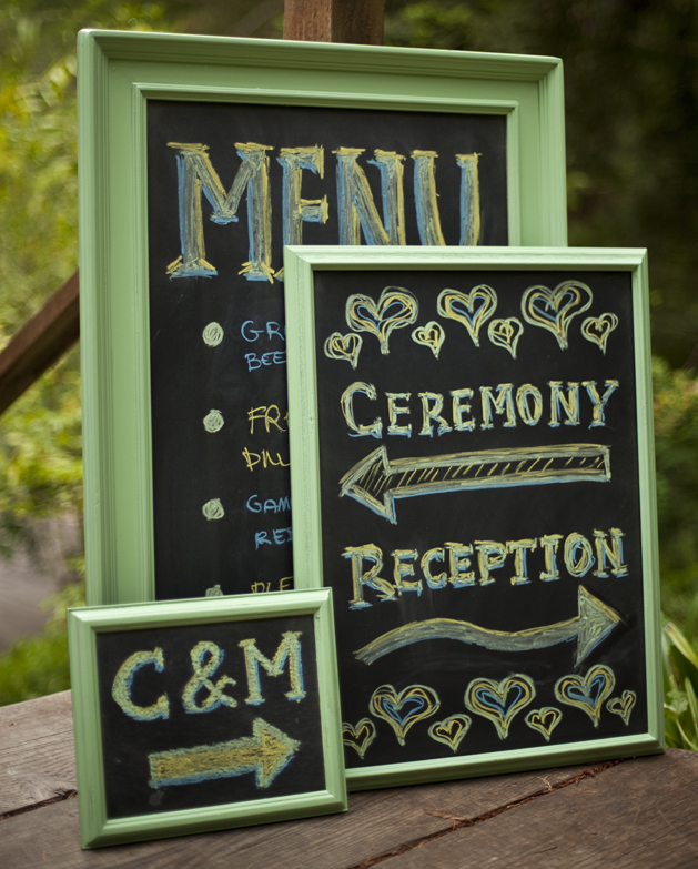 HowTo Chic Wedding Chalkboards Make