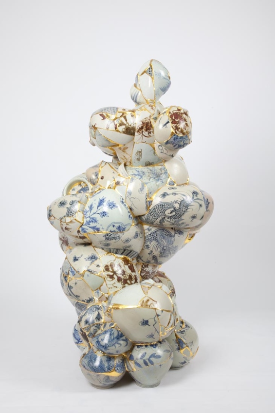 Sculptures from Broken Ceramics Make