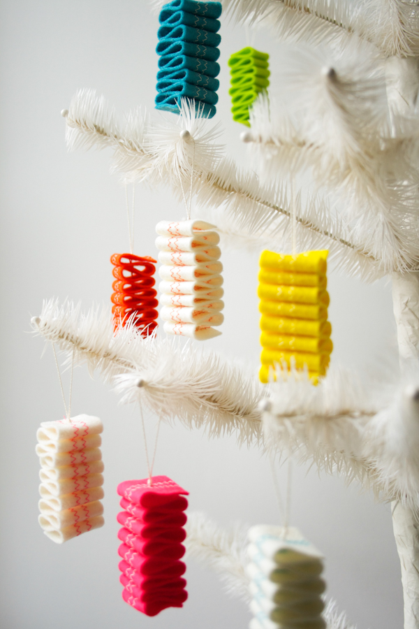 HowTo Felt Ribbon Candy Ornaments Make