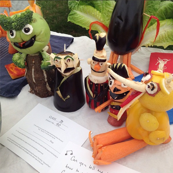 Vegetable Sculptures from the Lambeth Country Show Make
