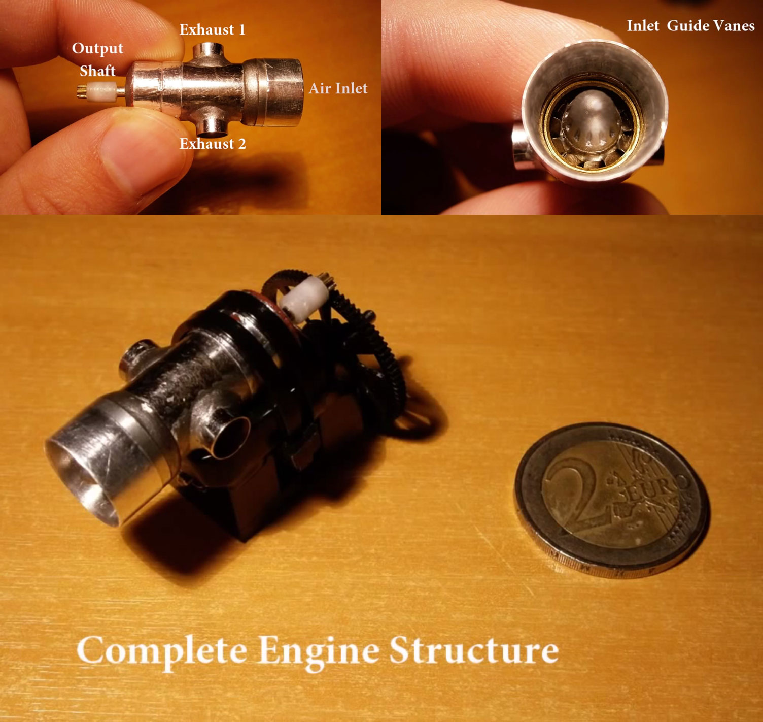 Micro Engines and Tools Made From Scratch Make