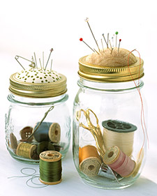 Sewing Kit in a Jar - Make: