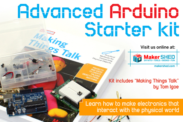 In the Maker Shed: Advanced Arduino Starter Kit - Make: