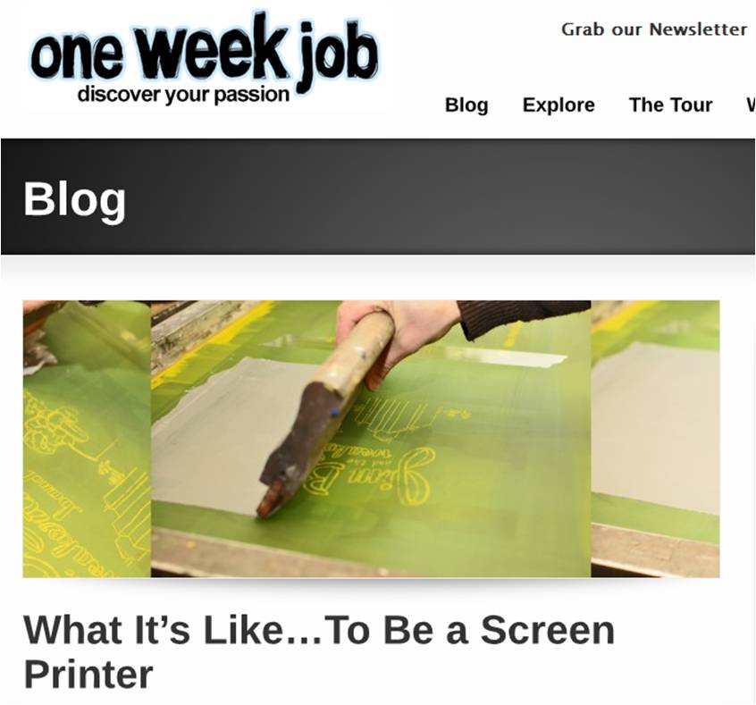 What It's Like to be a Screenprinter Make