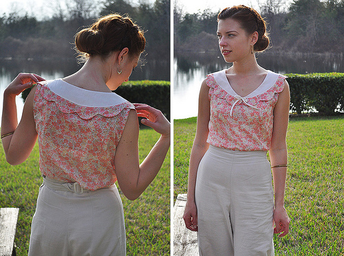 Vintage Scalloped Collar Creeper main image 1