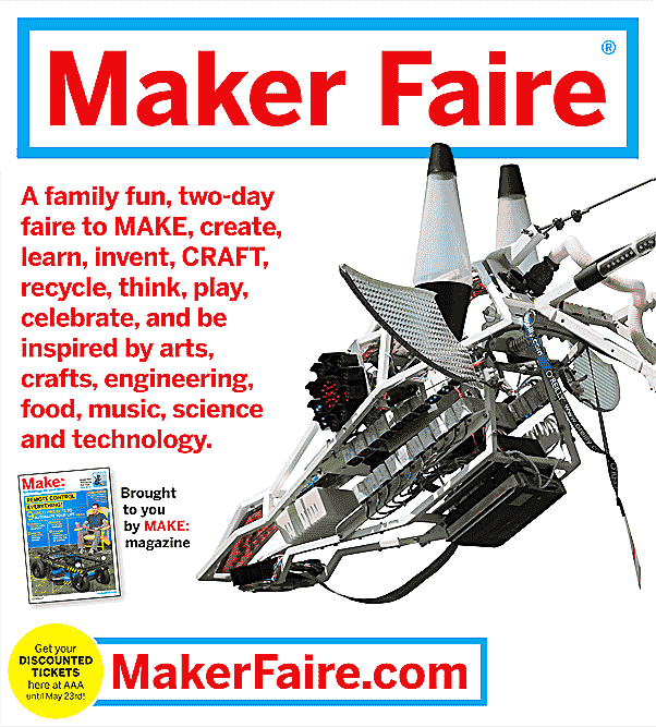 Maker Faire Poster with Russell the Giraffe