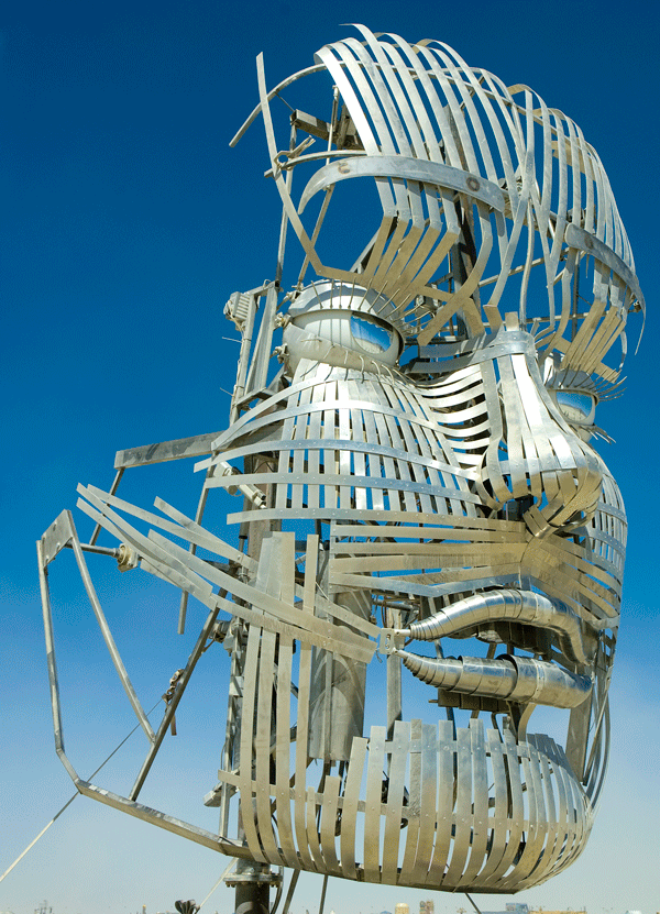 Christian Ristow's "Face Forward" Sculpture